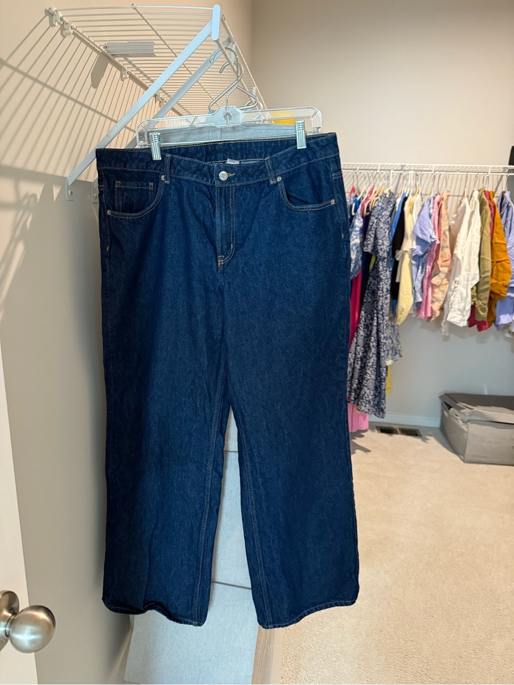 H&M Divided Dark Wash Wide Leg 
 Jeans Size 16 EU 48